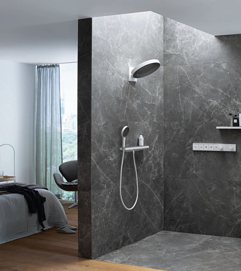Hansgrohe Rainfinity Душевой набор с держателем 130 3jet со шлангом 125 см белый матовый 26852700