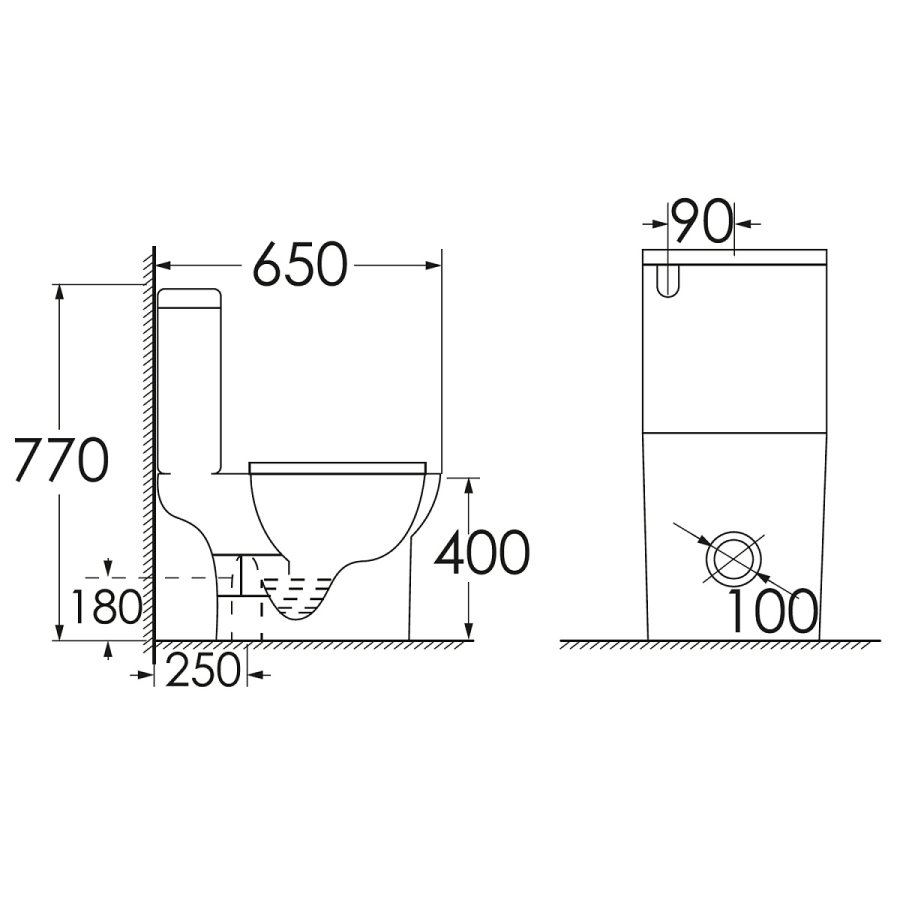 Azario Fretta унитаз напольный с сиденьем микролифт AZ-1038A