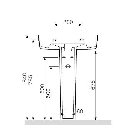 Am.Pm Bliss L C534910WH пьедестал белый