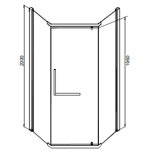 Mirsant Arena Pentagon 100 душевое ограждение 100*100*200 см УТ000058035