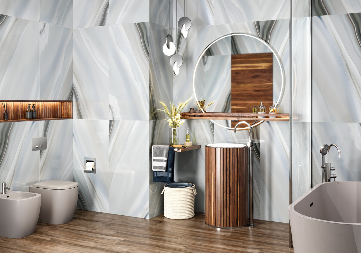 Керамогранит 60120ANG13P LCM Angel Agate Marengo Полированный 600 x 1200 x 7 мм.