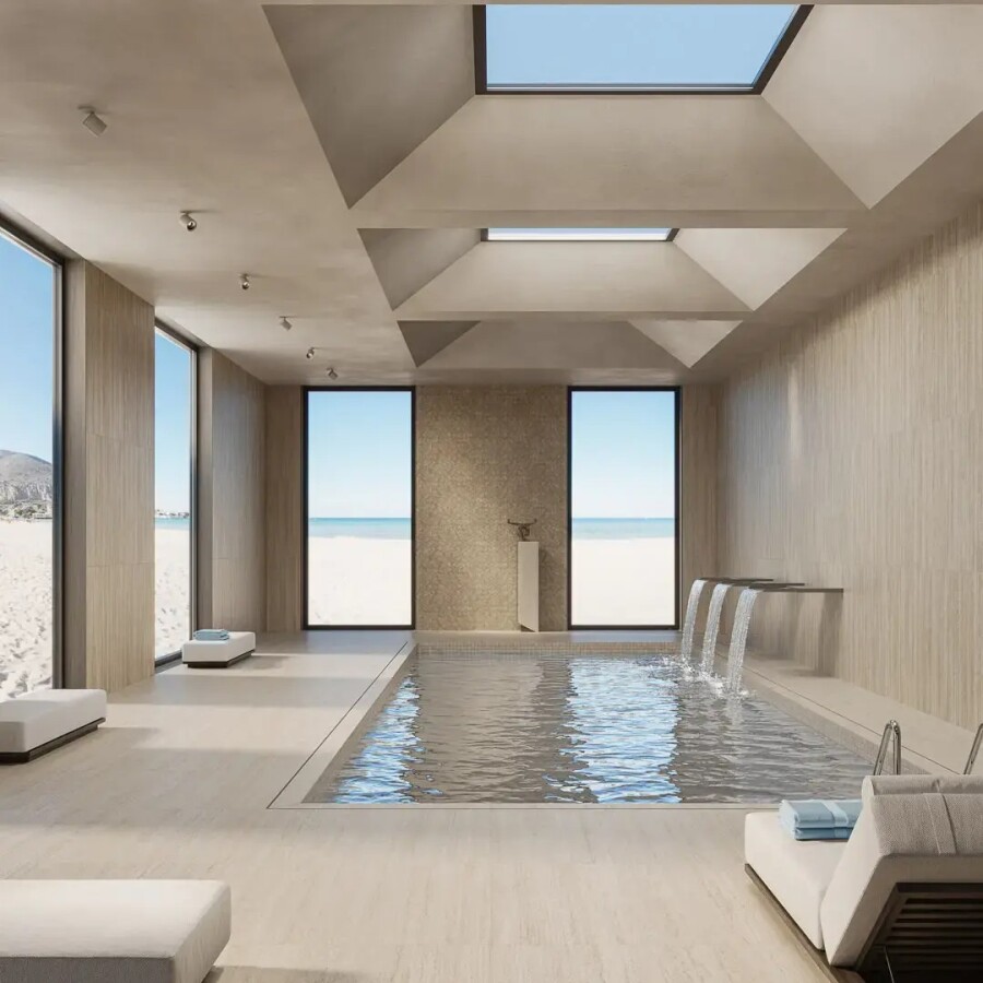 Керамическая плитка Kerama Marazzi Прованс Про Травертин Бежевый матовый обрезной 30x89,5x0,9 KM3090B0181R