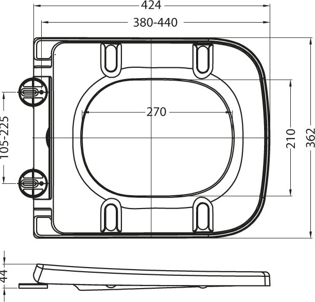 BelBagno крышка-сиденье с механизмом SoftClose BB309SC