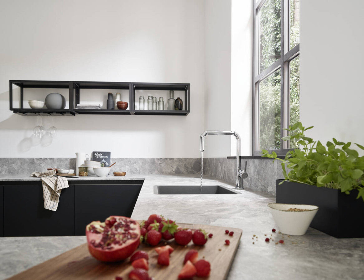 Hansgrohe Talis M54 Кухонный смеситель U 220 1jet сталь 72806800