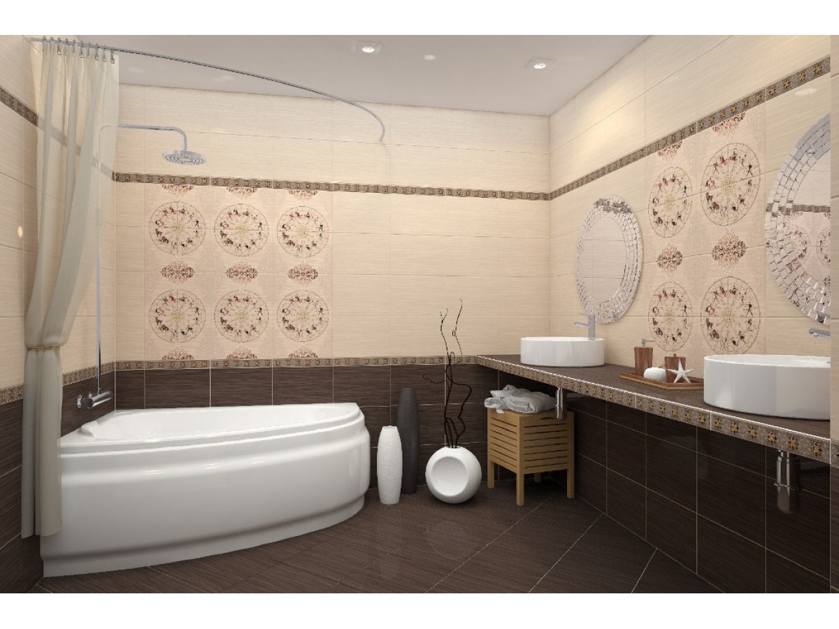 Cersanit Miranda Rossa настенная плитка коричневая 25x35 см поверхность матовая