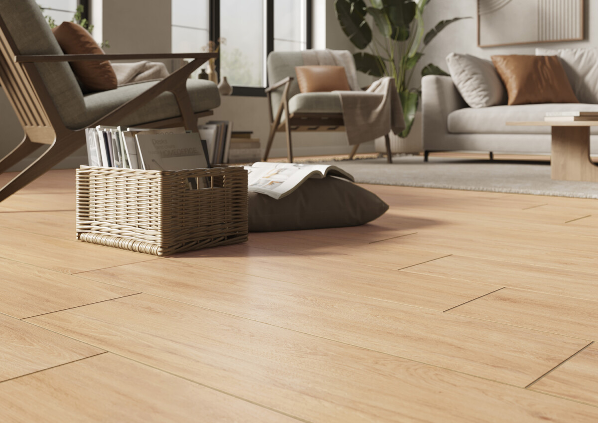 Керамогранит Cersanit Bonsai Tree светло-бежевый ректификат рельеф 21,8x89,8 A17944