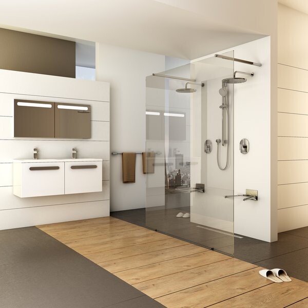 Ravak Walk-In Free 1400 x 2000 Неподвижная стенка Bright Alu+Transparent GW9FM0C00Z1