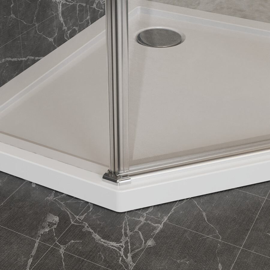 Душевое ограждение Azario SAKURA 900х900х1950 прозрачное стекло 6 мм, профиль хром AZ-21C-90-CH-CL