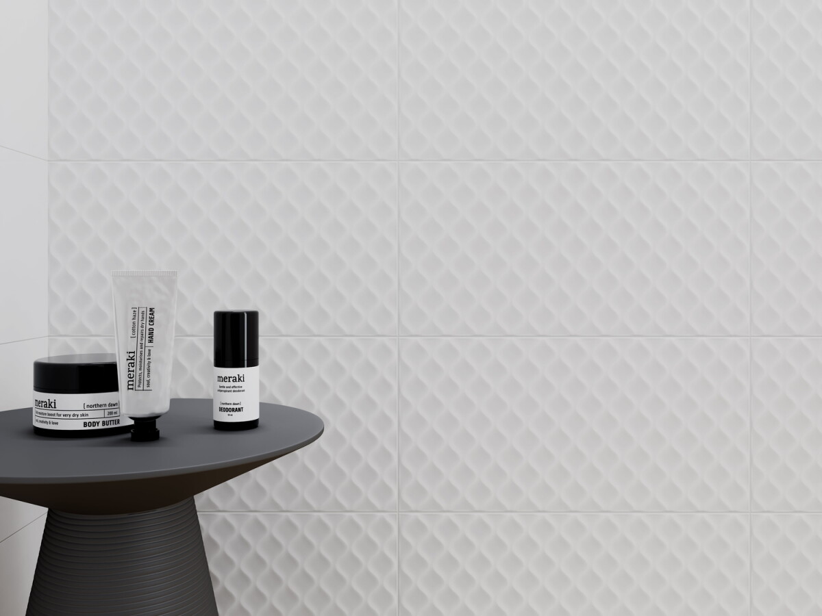 Плитка Cersanit Deco белый рельеф 29,8x59,8 DEL052