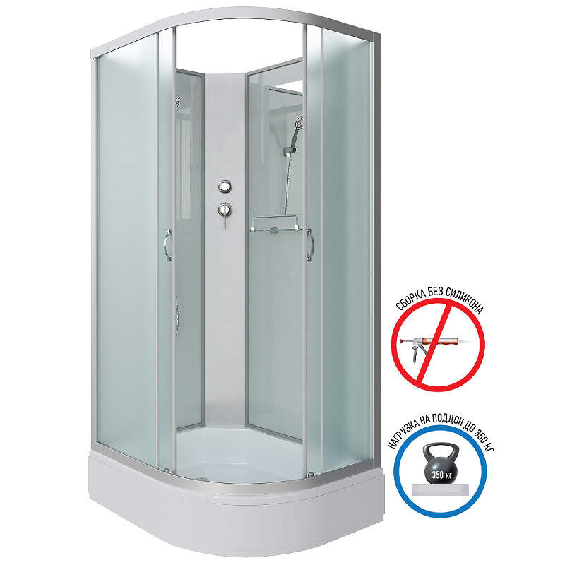 Niagara ЭКО NG 33294-14LBK Душевая кабина 120x90 Левая Без крыши 332944LBK