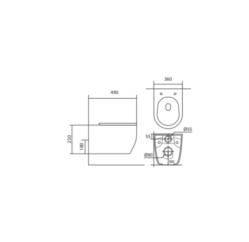 Комплект Set AQUATEK ЕВРОПА New унитаз AQ1106-00 + инсталляция INS-0000012 + крышка