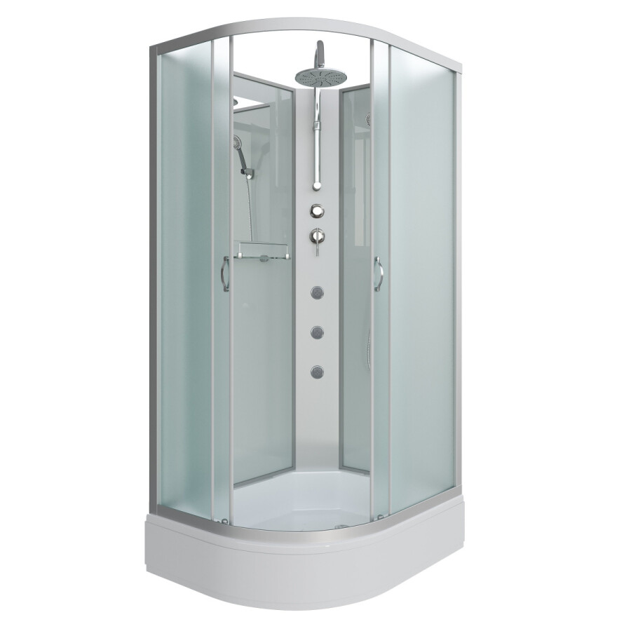 Niagara ЭКО NG 33294-14RBKTG Душевая кабина 120x90 Правая Без крыши Гидромассаж с тропическим душем 332944RBKTG