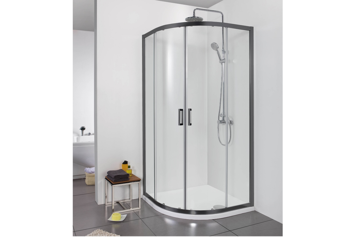 Aquatek душевой уголок 80х80х200 черный AQ ARI RO 08020BL