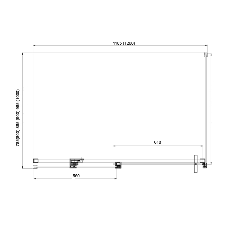 Azario Vancouver AZ-NKF1131L душевое ограждение 120*100*200