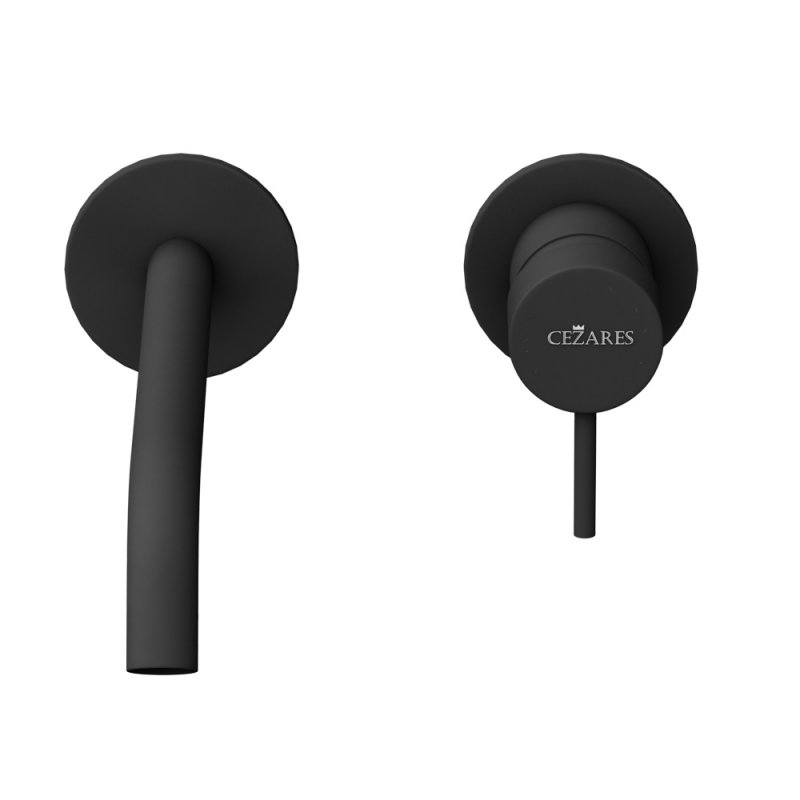 Cezares Leaf смеситель для раковины черный LEAF-BLI2-L-NOP