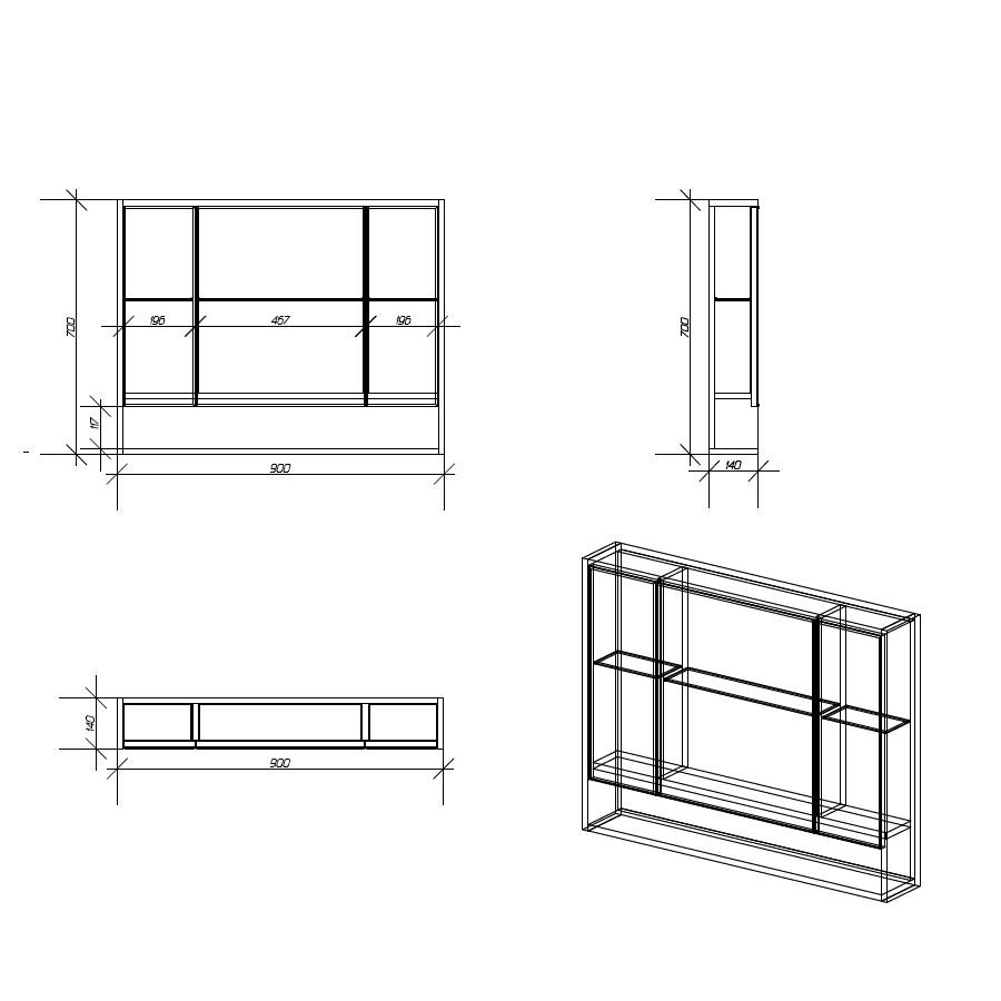 Зеркало-шкаф Alvaro Banos Toledo 90*70 8409.8022