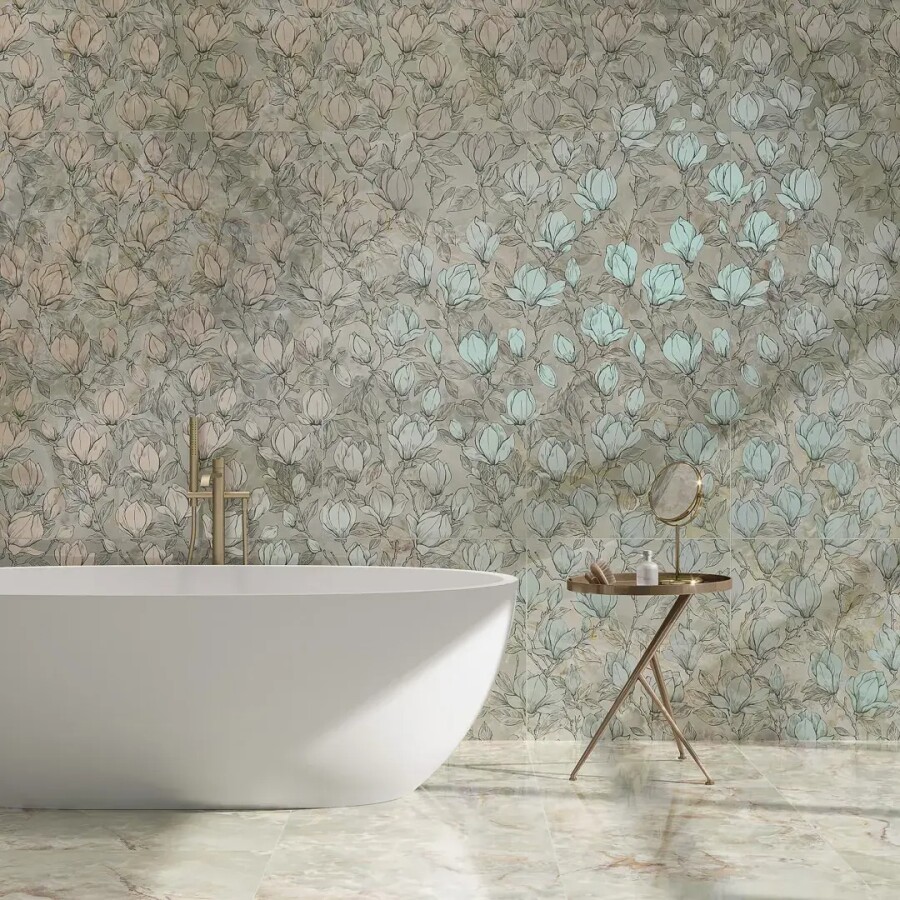 Керамическая плитка Декор Kerama Marazzi Прованс Сен-Тропе Синий глянцевый обрезной 60x119,5x0,9 KMD3STA106BR