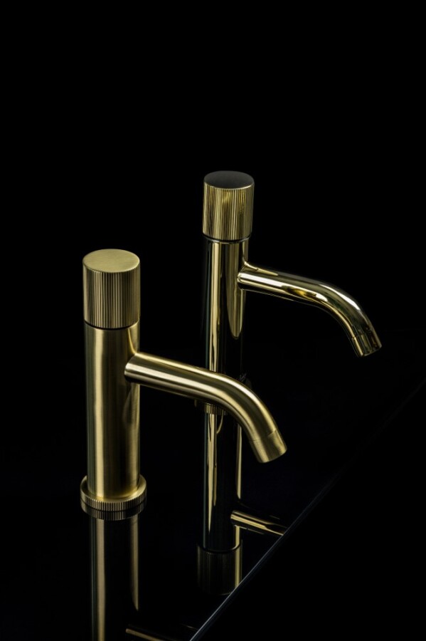 Смеситель для раковины Boheme Stick ручка Linea Gold 121-GG.3