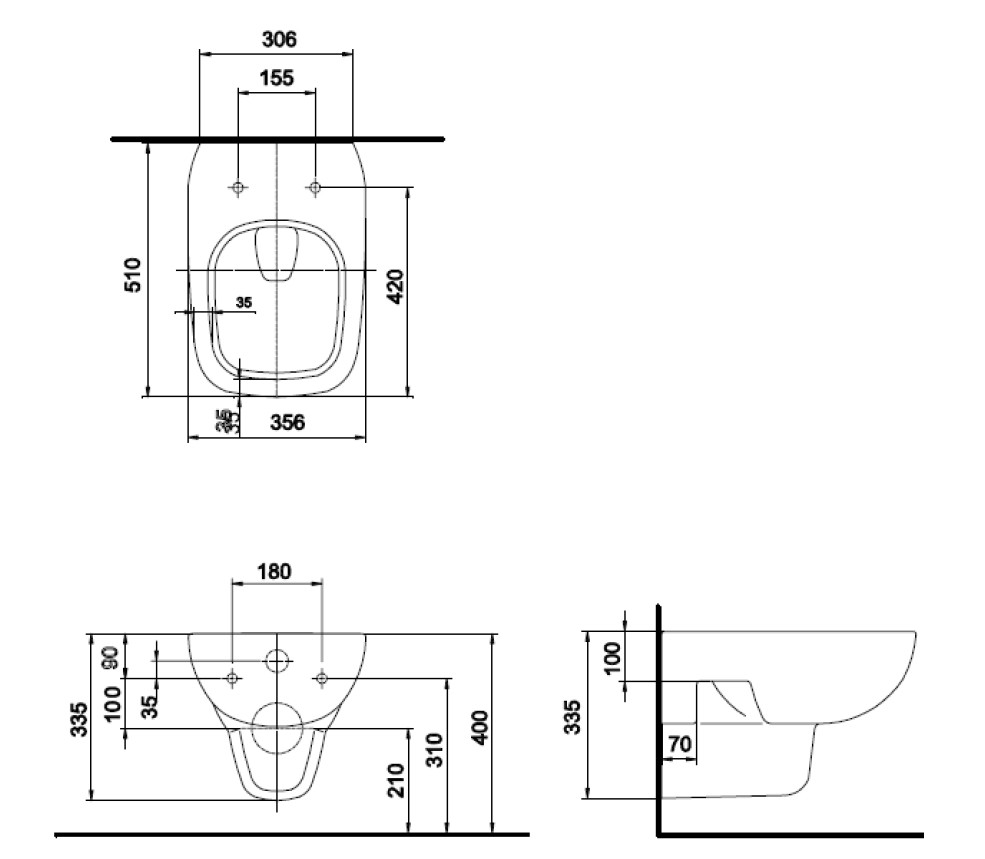 Ifo Sjoss RP313200600 унитаз подвесной