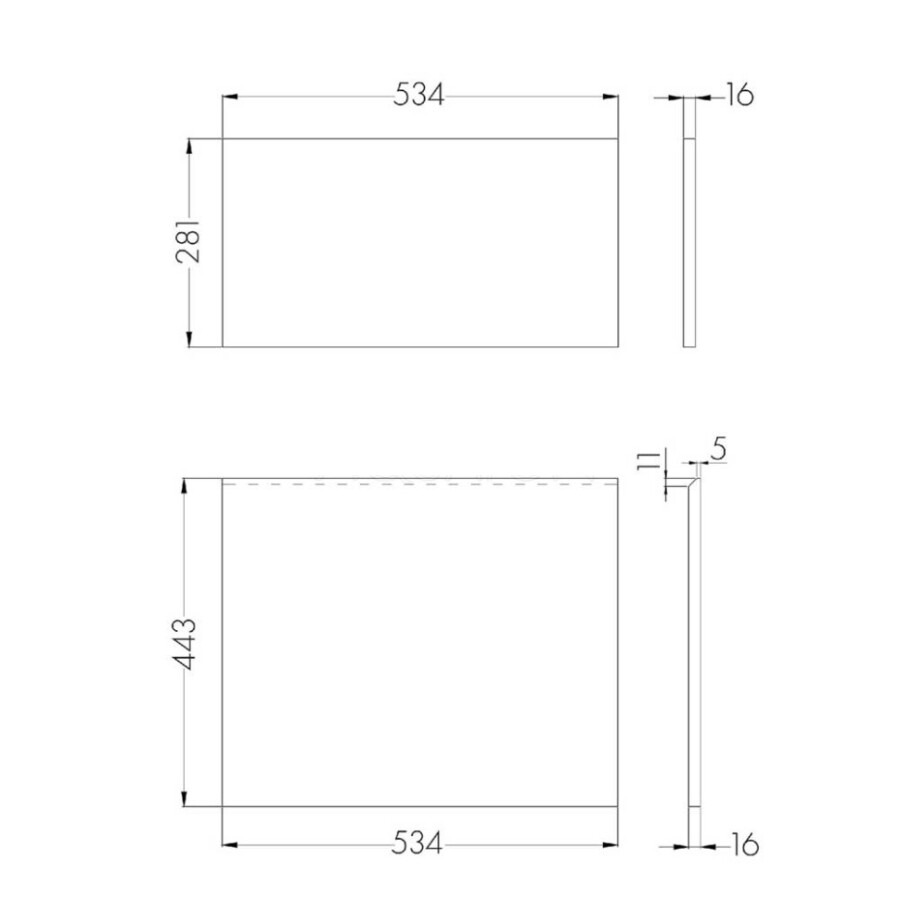 Фасады к тумбе Aquaton Лондри 60 Дуб Кантри 1A274801LHDY0