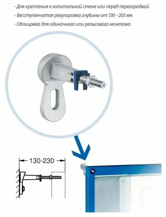 Grohe Rapid SL 38811KF0 инсталляция для унитаза черная кнопка