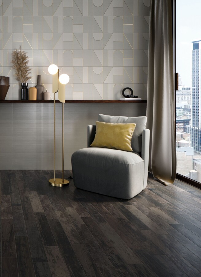 Italon Грув Дарк керамогранит 9,5х60 610010001888