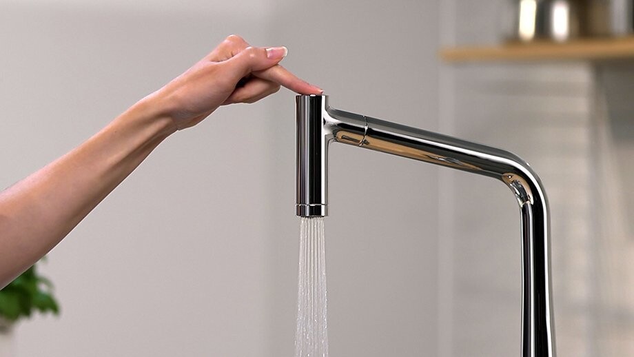 Hansgrohe Metris M71 Кухонный смеситель 320 с вытяжным душем 2jet сталь 14820800