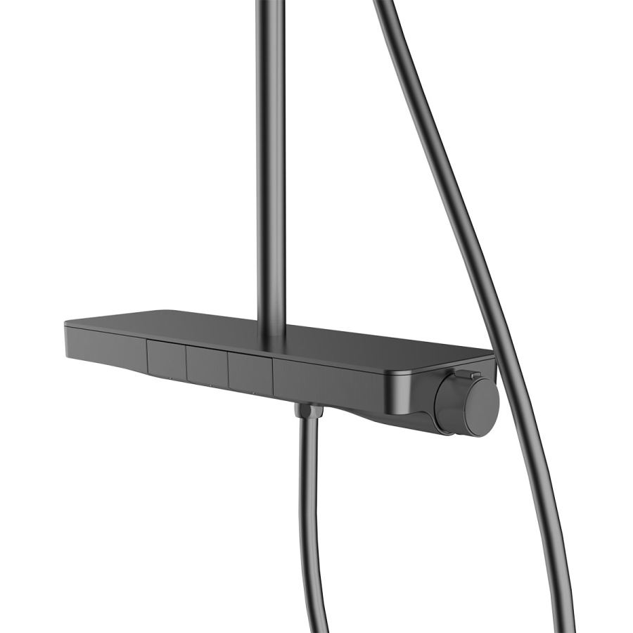Vincea Inspire душевая стойка термостатическая вороненая сталь VSFS-3I12TGM