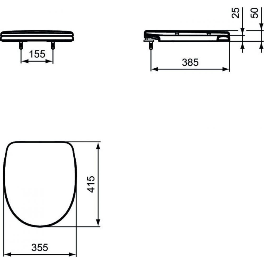 Ideal Standard Eurovit сиденье для унитаза W301801