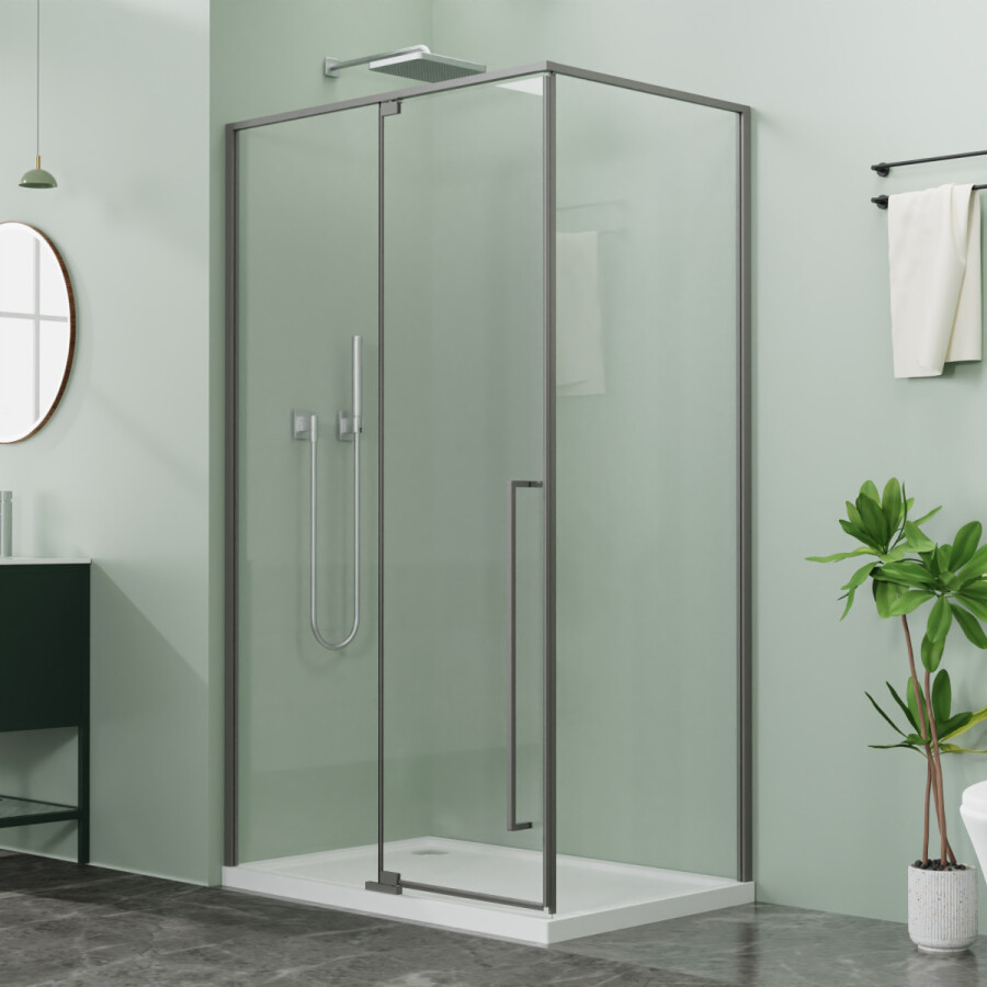 Azario Душевое ограждение Azario MALE 1200х900х1950 Графит матовый AZ-J50-12090-MGR-CL