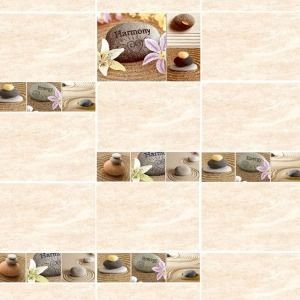 Нефрит Гармония 9х30см бордюр настенный бежевый