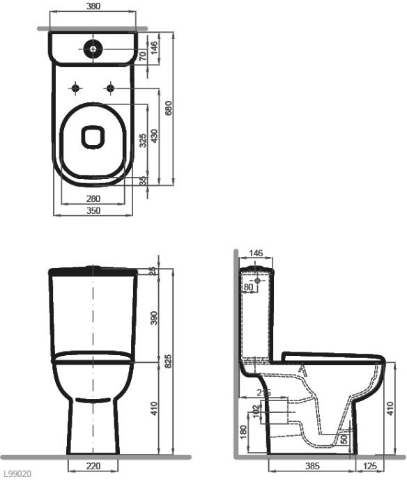 Ifo Grandy Rimfree RP213090100 унитаз напольный