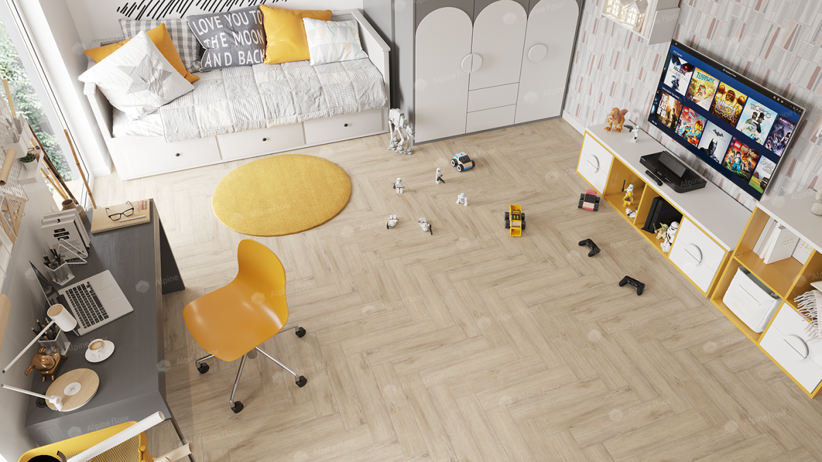 Alpine Floor Parquet Premium ABA SPC ламинат Дуб Медия ECO 19-20AB 600х125х8 mm