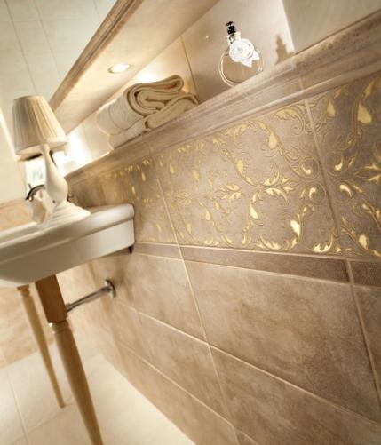 Tubadzin Lavish Brown 5х45 см бордюр настенный коричневый