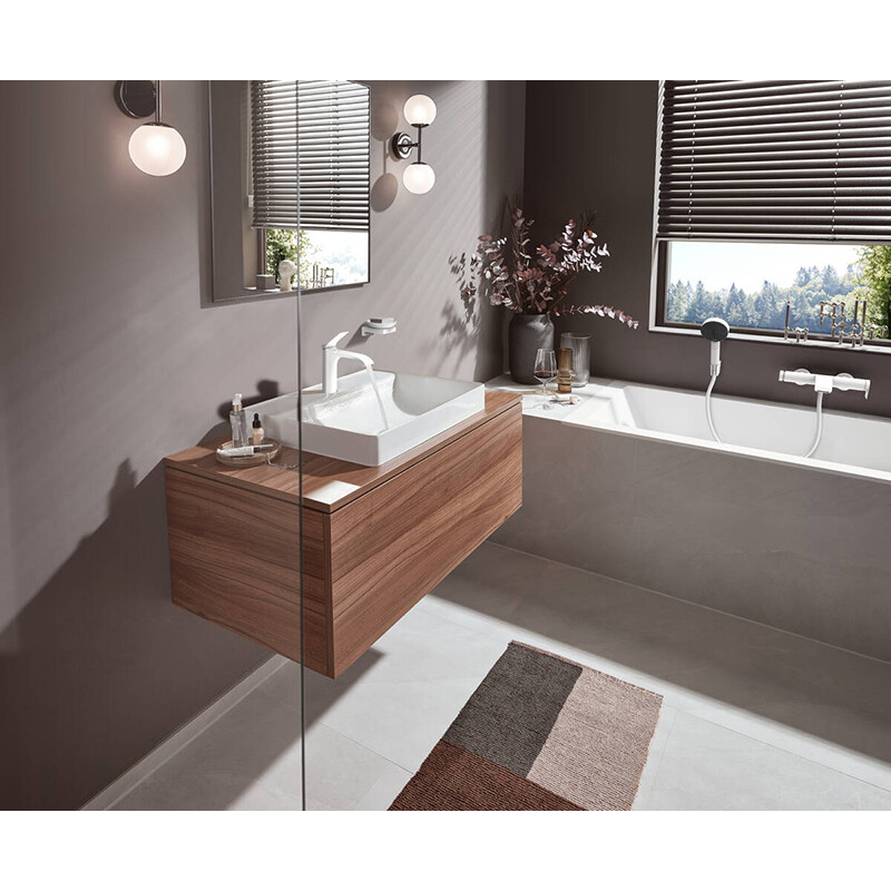 Hansgrohe Vivenis Смеситель для ванны белый матовый 75420700