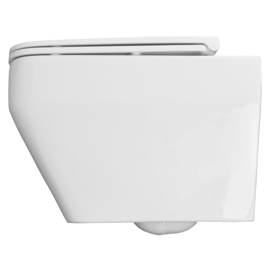 Унитаз подвесной Azario MONEO 355х515х365 безободковый, слив "Торнадо", в комплекте с быстросъемным сидением микролифт AZ-0062 UQ1