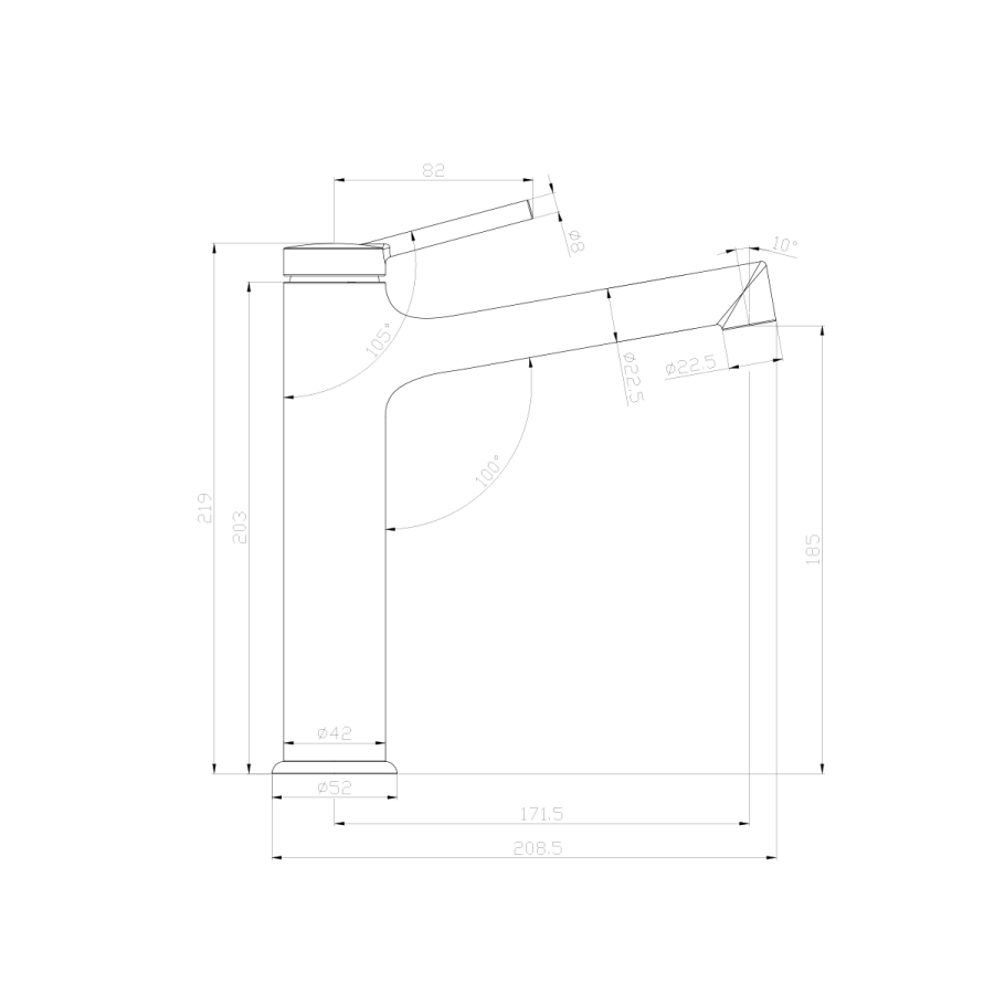 Lemark Minima смеситель для раковины LM3837C