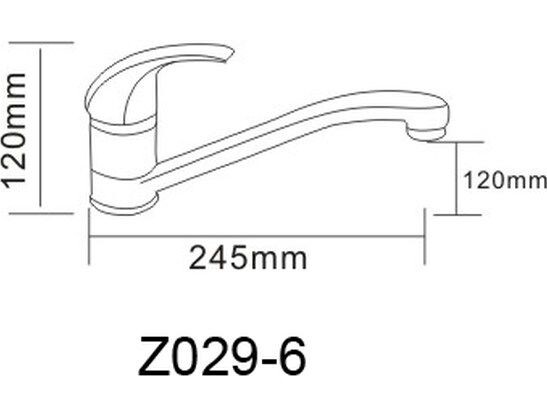 Rozzy Jenori Aurora Z029-6 смеситель для кухни хром
