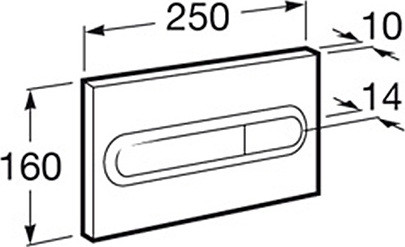 Roca Pro PL 2 890096001 кнопка смыва хром