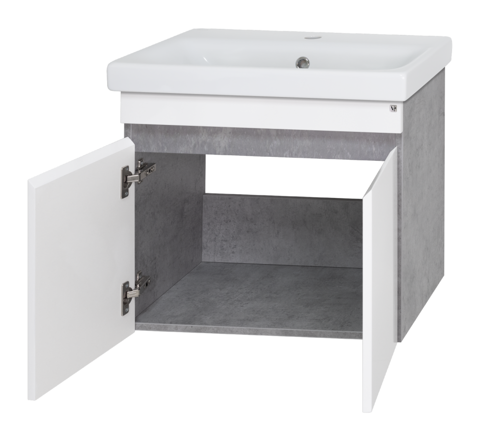 Misty Ронда 50 тумба с раковиной П-Рон-01050-0521 + Cersanit Moduo Slim 50