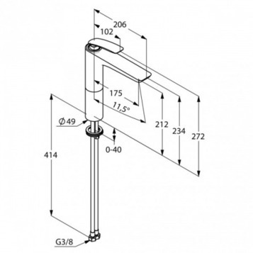 Kludi Balance смеситель для раковины 522968775