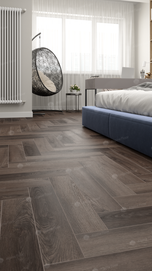 Alpine Floor Parquet Light SPC ламинат Дуб Фафнир ECO 13-16AB-R 600 х 125 х 4мм