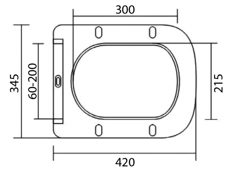 BelBagno Due унитаз подвесной безободковый с сиденьем белый BB3103CHR/SC