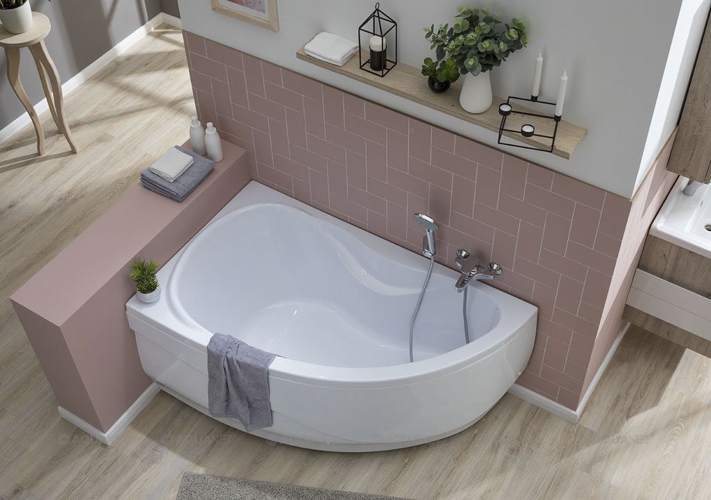 Aquanet Maldiva 150*90 ванна акриловая асимметричная R