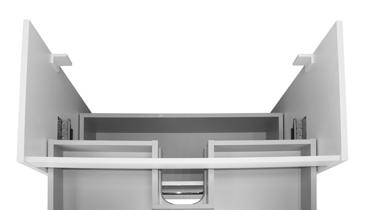 Комплект Тумба Azario Ника 80 Н 815х470х860 напольная, с раковиной Tempo 80, белый глянцевый CS00091370