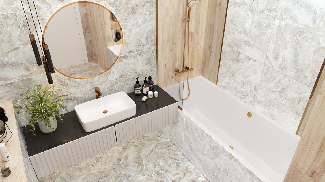 Alma Ceramica Wave керамогранит 57х114 см GFA114WAV00L