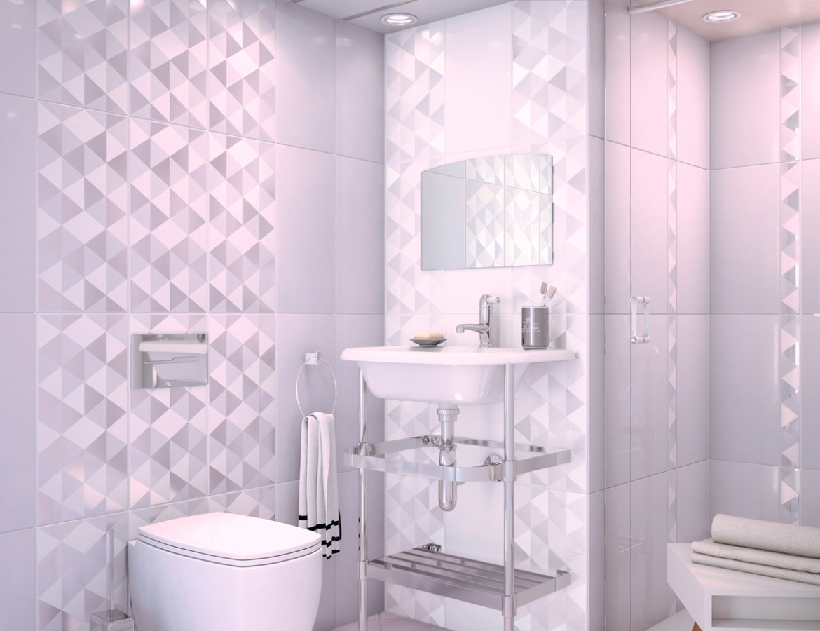 Декор настенный AltaCera Geometrica Blanco 25x50 см