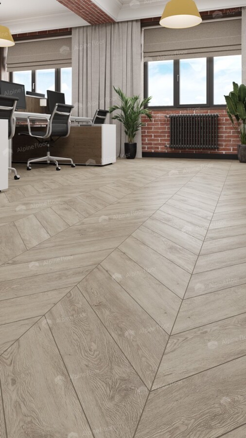 Alpine Floor Chevron LVT Кварцвиниловая плитка Карите ECO 20-11AB 555х127х2.5 mm