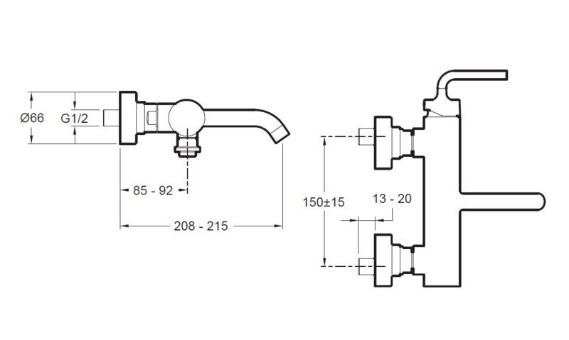 Jacob Delafon Purist E14589-4A-CP смеситель для ванны хром