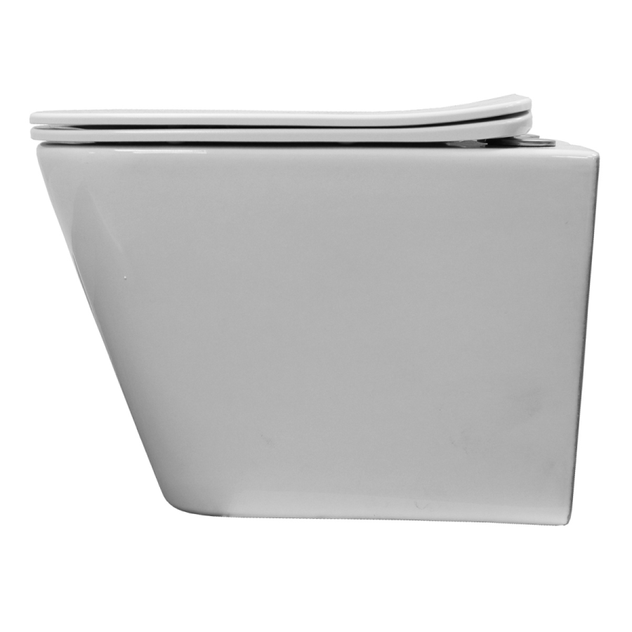 Azario LEGENDA унитаз подвесной безободковый с сиденьем микролифт и смывом Tornado AZ-2305AS